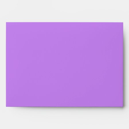 Two Toned Lavender Purple With Return Address Envelope