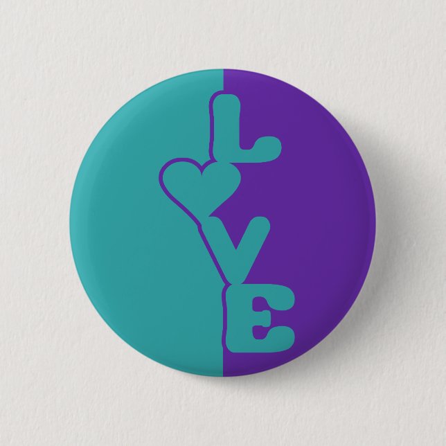 Two-Toned Love custom button (Front)