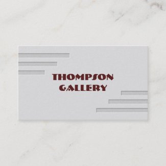 Two Toned Minimalist Business Card