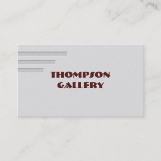 Two Toned Minimalist Business Card