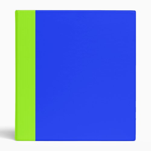 Two_Toned Neon Green  Blue Binder