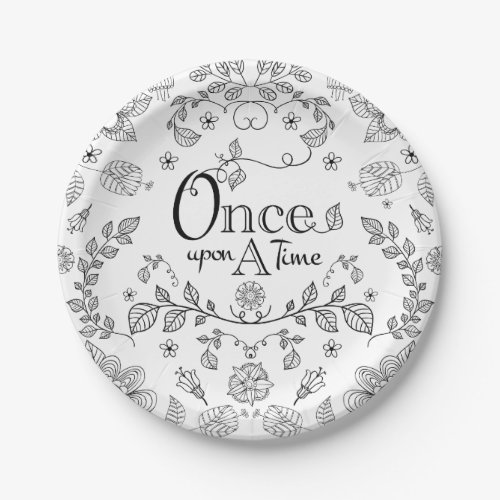 Two Toned Once Upon A Time Paper Plates