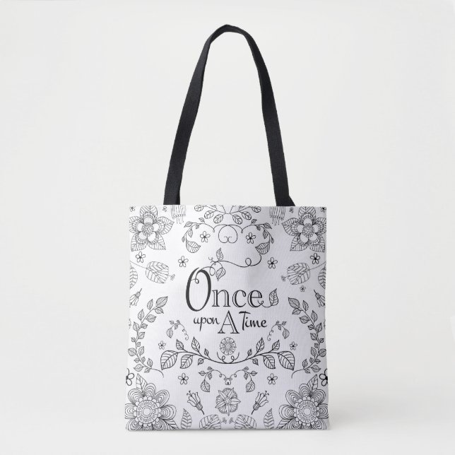 Two Toned Once Upon A Time Tote Bag (Front)