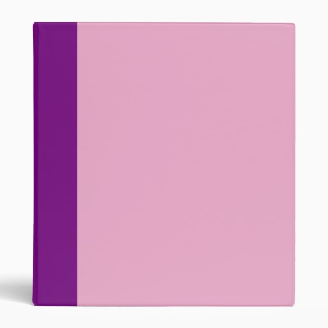 Two-Toned Pink and purple Binder (Front)
