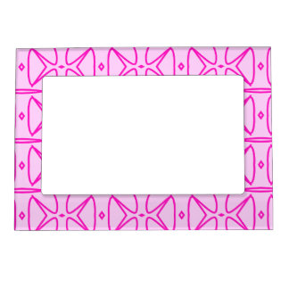 Two Toned Pink Pattern Magnetic Frame