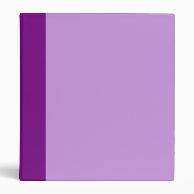 Two-Toned Purple and Lavender Binder (Front)