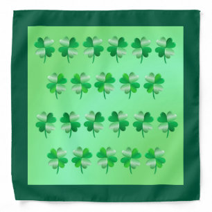 Two Toned Shamrocks Bandana
