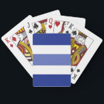 Two Tones Stripes  Poker Cards<br><div class="desc">Two-tone colors stripe pattern. Modern maritime design.</div>