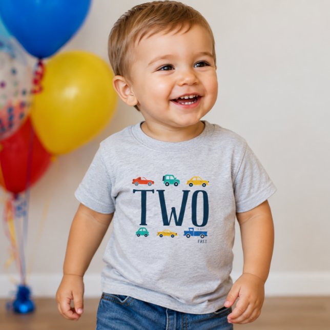 Two Transportation Birthday Shirt (Transportation Second Birthday Shirt)