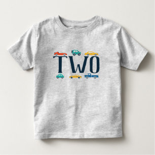 Two Transportation Birthday Shirt