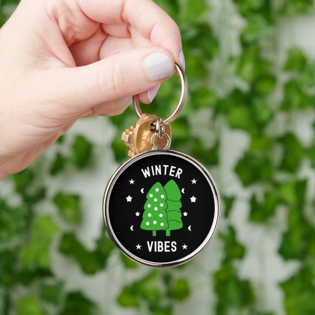 Two Trees Winter Vibes Keychain (Hand)
