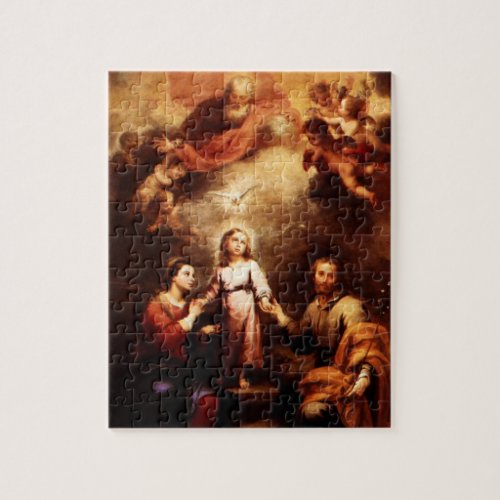Two Trinities _ The Holy Family _ Murillo Jigsaw Puzzle