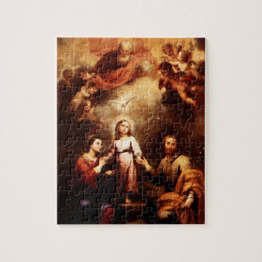 Two Trinities - The Holy Family - Murillo Jigsaw Puzzle | Zazzle.com