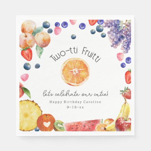 Two_tti Fruitti Cutie Fruit Birthday Napkins