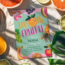 TWO-tti Fruitti Whimsical 2nd Birthday 