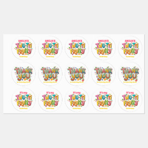 Two-tti Fruity 2nd Birthday Party Kids' Labels