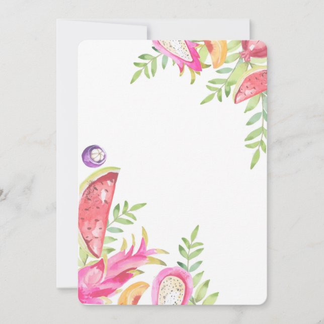 TWO-TTI FRUTTI Birthday- Girls’ 2nd Birth Card  (Front)