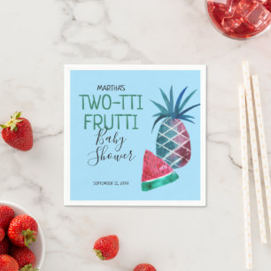 Two-tti Frutti Boy Baby Shower Napkins
