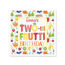 Two-tti Frutti Cutie Fruit 2nd Birthday Party Napkins