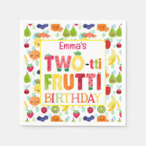 Two-tti Frutti Cutie Fruit 2nd Birthday Party Napkins