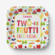Two-tti Frutti Cutie Fruit 2nd Birthday Party Paper Plates