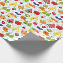 Two-tti Frutti Cutie Fruit 2nd Birthday Party Wrapping Paper