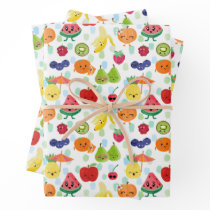 Two-tti Frutti Cutie Fruit 2nd Birthday Party Wrapping Paper Sheets