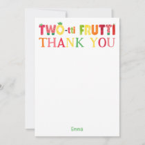 Two-tti Frutti Cutie Fruit 2nd Birthday Thank You Invitation