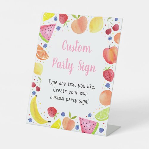 Two_tti Frutti Editable Birthday Pedestal Sign