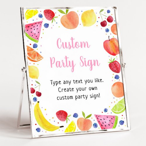 Two_tti Frutti Editable Birthday Sign