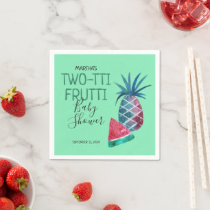 Two-tti Frutti Fruit Baby Shower Napkins