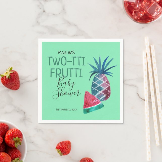 Two-tti Frutti Fruit Baby Shower Napkins (Insitu)
