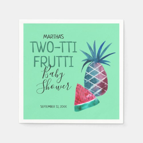 Two_tti Frutti Fruit Baby Shower Napkins