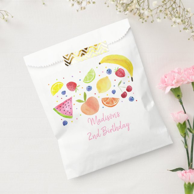 Two-tti Frutti Fruit Second Birthday  Favor Bag (Sealed)