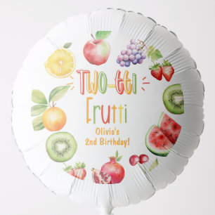 Two-tti frutti girl 2nd birthday party balloon