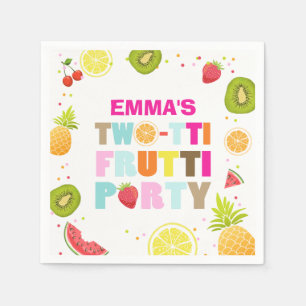 Two-tti frutti Paper Napkin Fruit Birthday Fruity