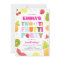 Two-tti frutti party invite Tutti fruity birthday