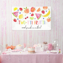 Two-tti Frutti Such a Cutie Second Birthday Banner