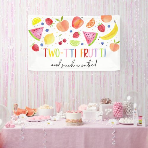 Two_tti Frutti Such a Cutie Second Birthday Banner