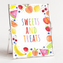 Two-tti Frutti Sweets & Treats Party Sign