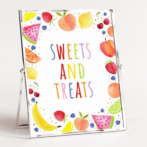 Two_tti Frutti Sweets  Treats Party Sign