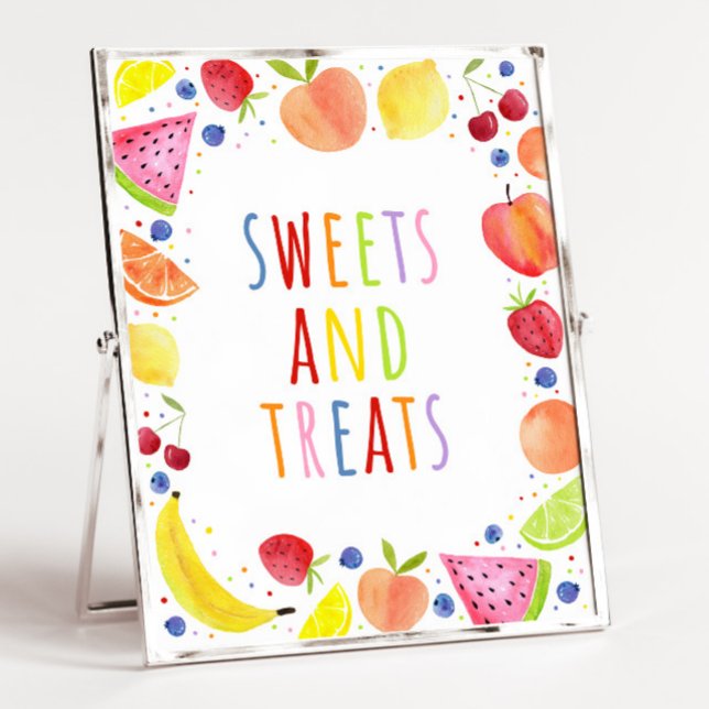 Two-tti Frutti Sweets & Treats Party Sign (Creator Uploaded)