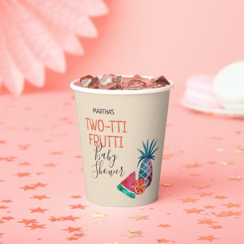 Two_tti Frutti Twins Baby Shower Paper Cup