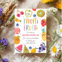Two-tti Frutti Twotti Fruit Tropical 2nd Birthday