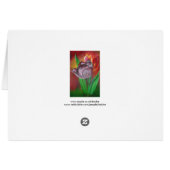 Two Tulips Against Red Background Cards (Back Horizontal)