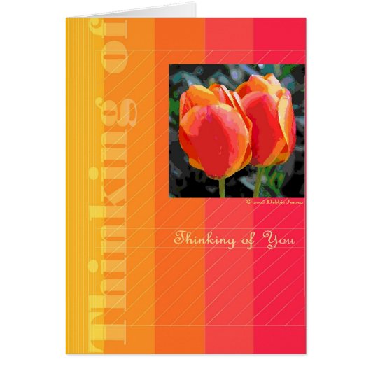 Two Tulips by Debbie Jensen Cards (Front)