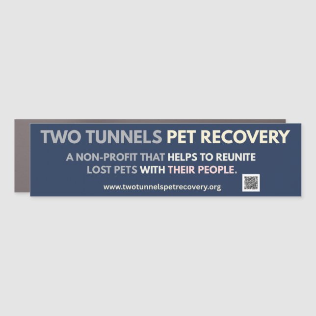 Two Tunnels Car Magnet (Front)