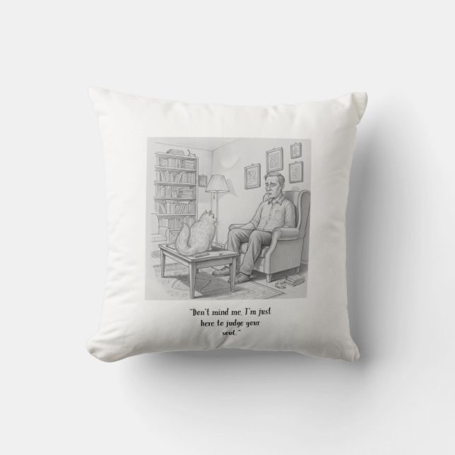 Two Tunnels Cat Pillow  (Front)