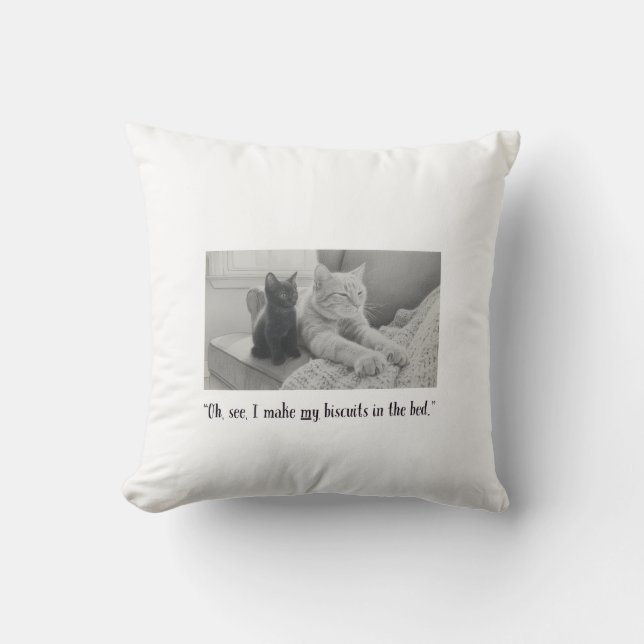 Two Tunnels Cat Pillow  (Front)