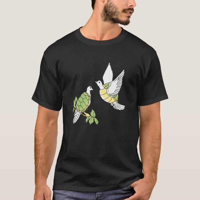 Two Turtle Doves 12 Days Of Christmas T-Shirt (Front)